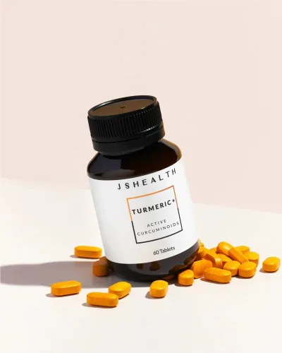 Miniatura 3 de JSHealth Suplemento de curcumina de cúrcuma con complejo C3. 500 mg de curcuminoides para apoyo y bienestar articular. No necesita pimienta negra.