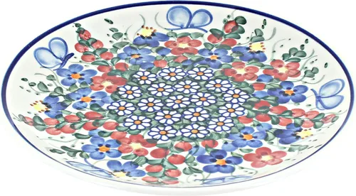 Miniatura 34 de Platos de postre amarillos Alyssa de cerámica polaca de Blue Rose - Diámetro de 7.5" - Hermoso plato para pastel, aperitivos o bocadillos