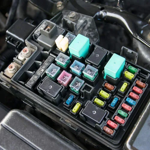 Miniatura 4 de 6 Piezas Fusibles Estándar Altos de 30 Amperios JCase en Forma de Caja Compatibles para Ford Chevy GM Nissan Toyota Camionetas Automóviles SUV