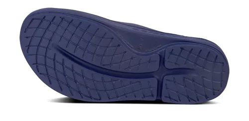 Miniatura 6 de OOFOS - Unisex OOahh Sport - Sandalia deslizante de recuperación post run, Azul marino
