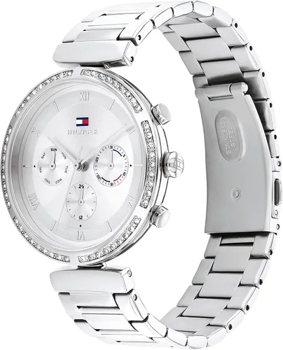 Miniatura 2 de Tommy Hilfiger Reloj de pulsera multifunción de cuarzo para mujer de acero inoxidable y eslabones modelo 1782393 Plateado Reloj de cuarzo