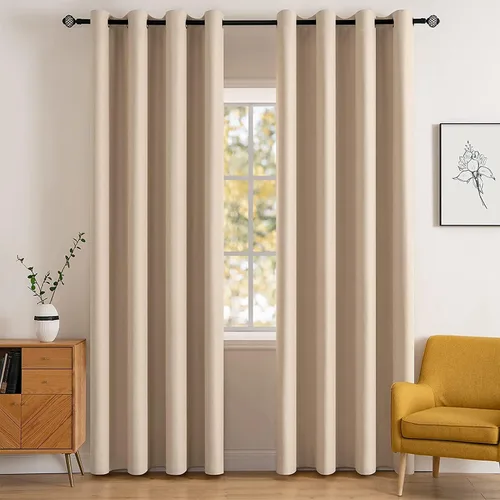 Miniatura 61 de MIULEE Cortinas opacas para dormitorio o sala de estar, juego de 2 paneles de cortina para ventana con aislamiento térmico y bloqueo de luz