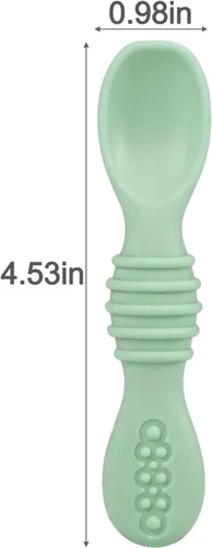 Miniatura 7 de PandaEar Juego de alimentación de silicona para bebés de 6 a 12 meses Suministros de destete LED - Babero + plato con ventosa + taza + cuencos