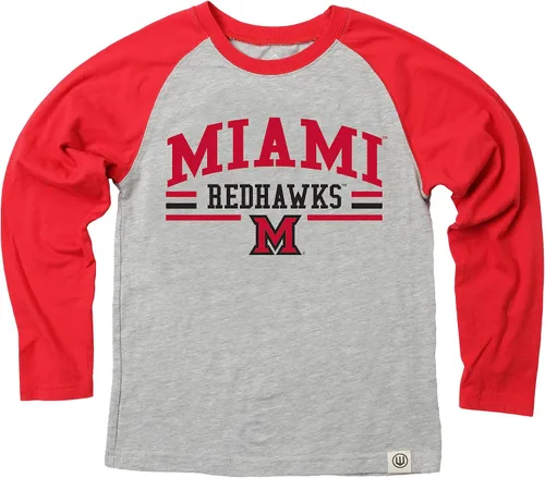 Miniatura 61 de Wes and Willy NCAA playera raglán de manga larga para niños