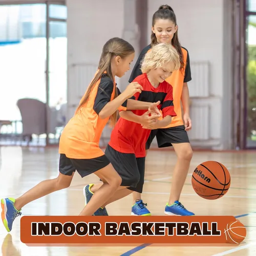 Miniatura 6 de Wettarn Rubber Training Basketball with Pump Street Ball Made for Teens Adults Indoor and Outdoor Game Gym Training Competition Basketball