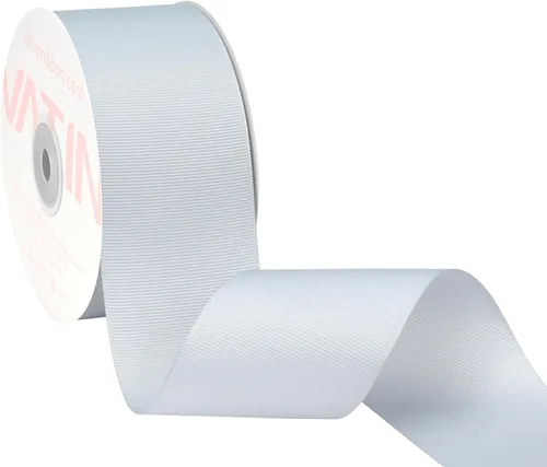 Miniatura 146 de Vatin - Rollo de cinta de grogrén, rollos de 25-50 yardas, perfecto para decoración de bodas, coronas, baby showers, envolturas de paquete de regalo