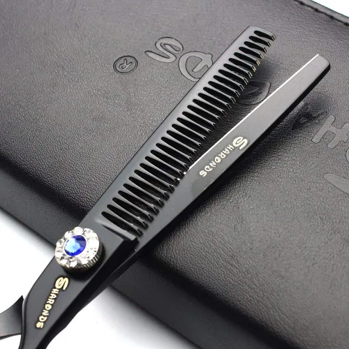 Miniatura 4 de Peluquero profesional 6 pulgadas de gama alta JP 440C tijeras de peluquería conjunto de herramientas de peinado tijeras de pelo conjunto