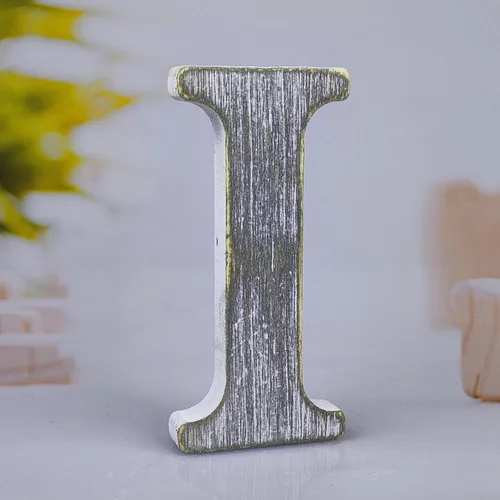 Miniatura 12 de Letras de madera rústica sin terminar de 6 pulgadas para decoración de pared, letras decorativas de pie en rodajas, decoración de tablero