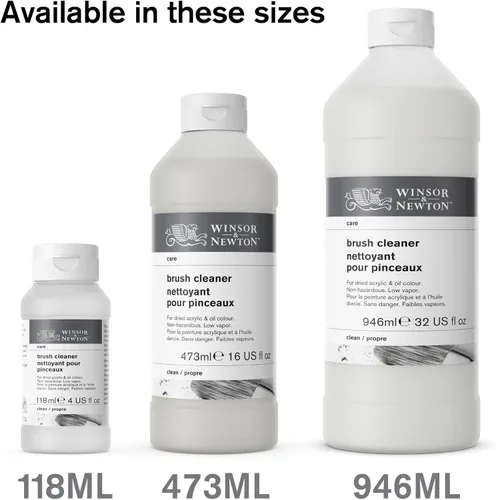 Miniatura 4 de Winsor & Newton Limpiador y restaurador de cepillos, botella de 16.0 onzas