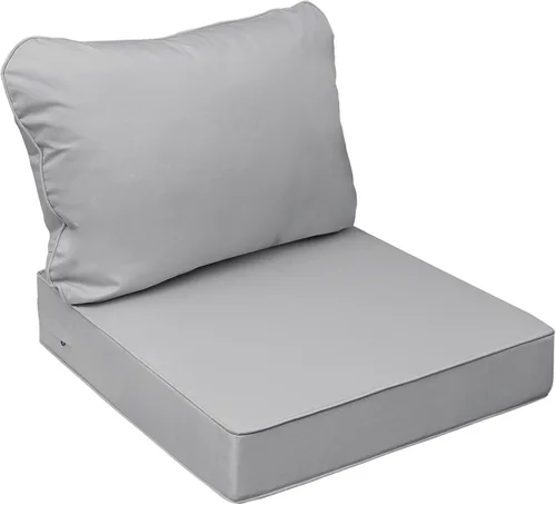 Miniatura 36 de AAAAAcessories Cojines de asiento para exteriores, resistentes a la decoloración, cojines de repuesto impermeables para muebles de patio, 21 x 21 x