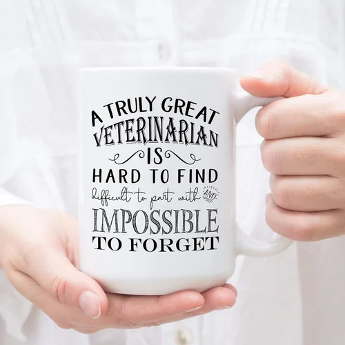 Miniatura 2 de Regalos de agradecimiento para veterinarios – A Truly Great Veterinarian is Hard to Find Taza de café, el mejor regalo de jubilación veterinaria