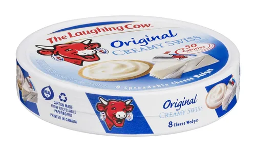 The Laughing Cow Cuña de queso original, 6 onzas, 12 por caja.