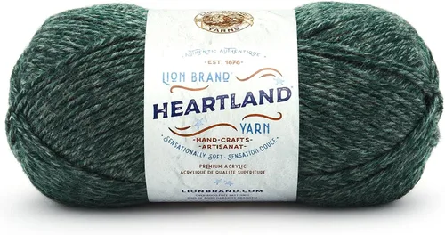 Miniatura 35 de Lion Brand Yarn Heartland Yarn - Hilo multicolor para tejer, tejer y tejer, paquete de 3, color congaree