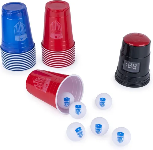 Miniatura 7 de Post Malone World Pong League Juego de beber cerveza para despedida de soltero juegos al aire libre con vasos de plástico y bolas de ping pong