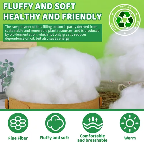 Miniatura 3 de Relleno de poliéster, decoraciones de Navidad para interiores, nubes blancas como la nieve artificiales de algodón para decoración, mantas de nieve