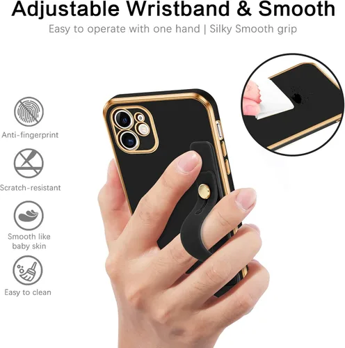Miniatura 3 de VENINGO Funda para iPhone 11, fundas para iPhone 11, TPU suave de ajuste delgado, con pulsera ajustable, resistente a los arañazos, a prueba