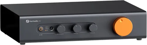 Fosi Audio ZP3 Preamplificador Balanceado para Audio Doméstico, 2 Entradas RCA y 1 XLR, Salidas RCA/XLR y Sub-Out, Preamplificador para Estéreo de 2