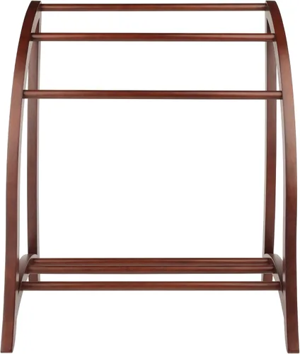 Miniatura 2 de Winsome Wood – Estantería para colchas con 3 estantes, nogal antiguo (94036)