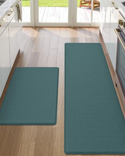 Miniatura 30 de DEXI Alfombrillas de Cocina Acolchadas Anti Fatiga, 17x59, Alfombra de Pasillo para Estar de Pie Impermeable, Espuma Viscoelástica Cómoda Acolchada