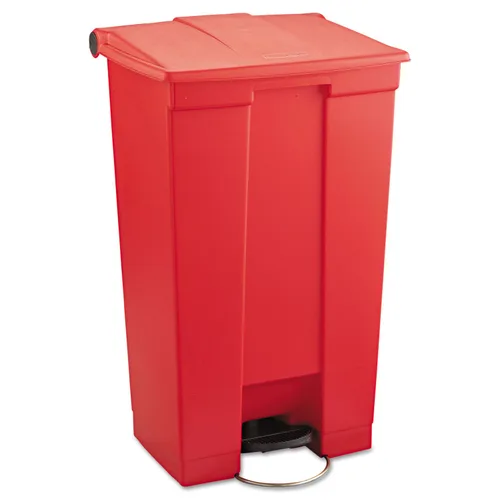 Miniatura 5 de Rubbermaid Commercial Products Bote de basura con pedal de 12 galones con tapa Basurero de manos libres sanitario de uso para residuos médicos