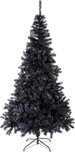 Sunnyglade - Árbol de Navidad artificial negro de 4 pies / 1.21 metros para Halloween, 400 puntas, árbol de decoración de vacaciones de temporada