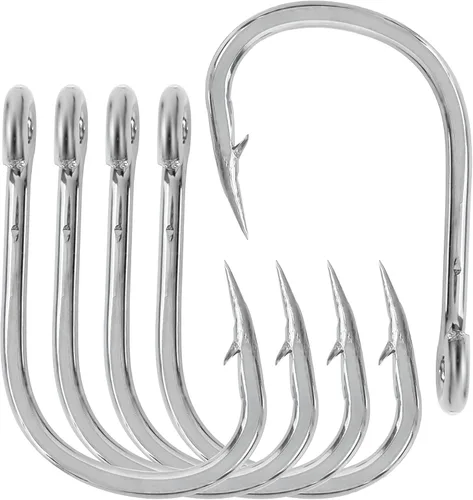 Miniatura 8 de BLUEWING Ganchos de cebo vivo de acero inoxidable, 10 unids/20 unidades, ultra afilados y duraderos para pesca de agua salada y agua dulce