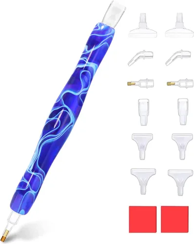 Praise V Do Bolígrafo de Pintura de Diamantes, Pluma de Arte de Diamantes, Juego de Herramientas y Accesorios de Pintura de Diamantes, Estiércol de