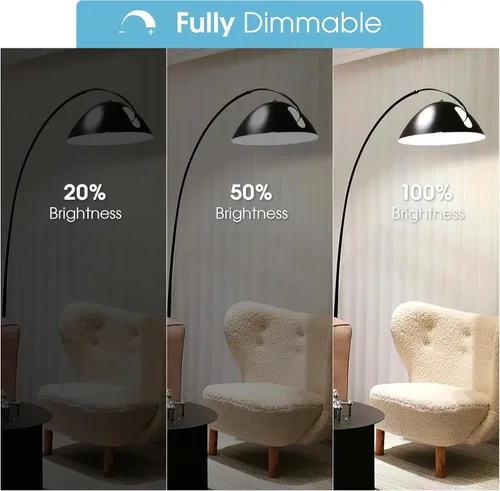 Miniatura 5 de Paquete de 2 bombillas LED para refrigerador, luz blanca diurna, 5000 K, 120 V, 40 W, equivalente a la bombilla para electrodomésticos, A15 5 W