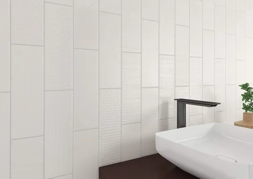 Miniatura 5 de MSI Urbano Crema 3D Mix - Azulejos de metro de cerámica brillante de 4 x 12 pulgadas para baño, cocina y pared decorativa