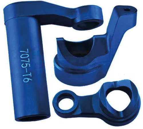GPM - Juego de 3 piezas de actualización de aluminio 7075-T6, servo, ahorro de aluminio, 1/8, trineo 4Wd Monster Truck (95076-4) RC Cars (azul)