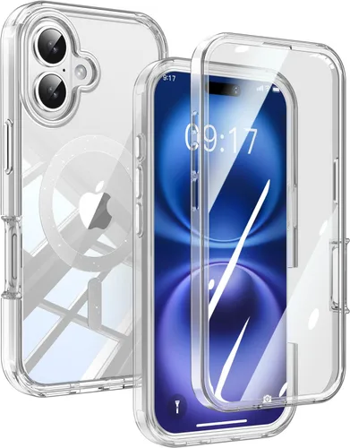 Miniatura 32 de Funda de privacidad para iPhone 17 Pro Max con soporte de 360° [protector de pantalla antiespía integrado] [anillo magnético] protección de cuerpo