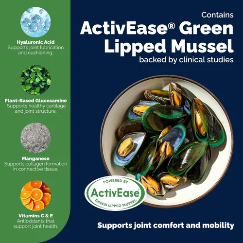 Miniatura 4 de YuMOVE Suplemento para articulaciones de perros mayores con mejillón ActivEase de labios verdes - Glucosamina para perros, ácido hialurónico y Omega