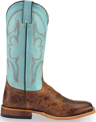Miniatura 2 de Tony Lama Mens Sealy Square Toe Casual Botas Mid Calf - Azul, Marrón