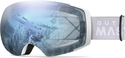 Miniatura 9 de OutdoorMaster Gafas de esquí PRO – sin marco, lente intercambiable, 100% protección UV400, gafas de nieve para hombres y mujeres