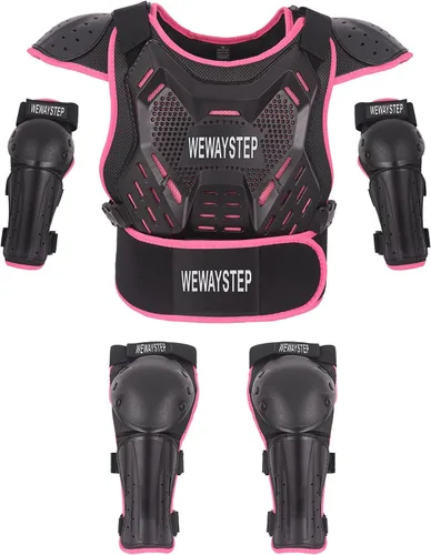 Miniatura 12 de Armadura de Bicicleta de Tierra para Niños - Equipo Protector de Motocross con Protector de Pecho, Rodilleras y Coderas para Ciclismo y Conducción