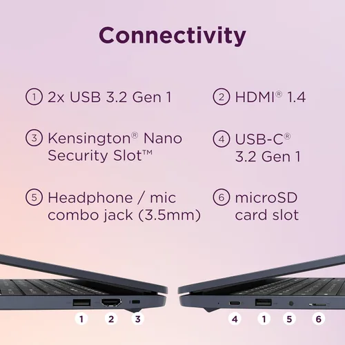Miniatura 6 de Lenovo IdeaPad 3i Chromebook, pantalla FHD de 15.6", Intel Celeron N4500, 8 GB de RAM, 64 GB eMMC, 1920 x 1080 px, cámara de 720p, Chrome OS, azul