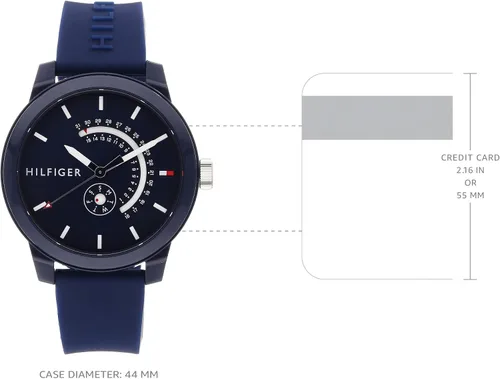 Miniatura 4 de Tommy Hilfiger Reloj de goma azul-1791482 Azul Patchwork