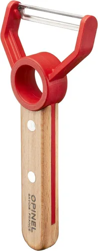 Miniatura 4 de Opinel Le Petit Chef - Juego completo de cocina de 3 piezas, cuchillo de chef con punta redondeada, protector de dedos, pelador, para niños y Rojo