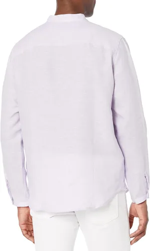 Miniatura 2 de Cubavera Camisa Popover de lino de manga larga para hombre con 2 piezas Tucks