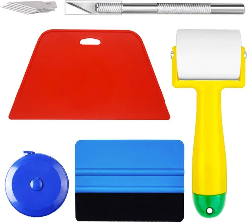 Miniatura 5 de CARTINTS Herramientas de alisado de papel tapiz Raspador duro de plástico para papel tapiz adhesivo Aplicación de papel de contacto Instalación