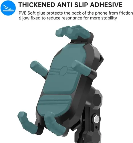 Miniatura 6 de Soporte universal para teléfono de motocicleta, impermeable, a prueba de golpes, soporte para teléfono celular, soporte de navegación para llevar