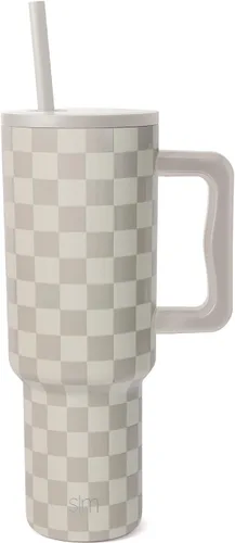 Miniatura 42 de Simple Modern Vaso Trek de 40 oz con Asa y Tapa con Pajilla Vaso de Viaje Aislado de Acero Inoxidable Apto para Portavasos Slumberland