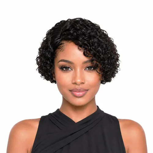 Pelucas de cabello humano rizado profundo, parte lateral, encaje frontal precortado, encaje frontal para usar y llevar, peluca sin pegamento,