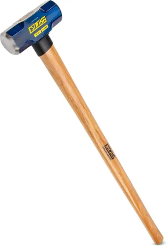 Miniatura 20 de Estwing Martillo de trineo de cara dura de 4 libras, mango indestructible de 12 pulgadas, cabeza de acero bloqueada, agarre de goma vulcanizada