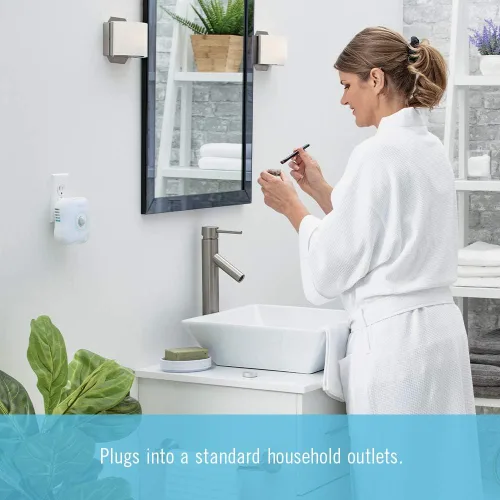 Miniatura 5 de Homedics TotalClean - Desinfectante de aire personal UV-C enchufable, pequeño purificador de aire para dormitorios y baños, luz nocturna integrada