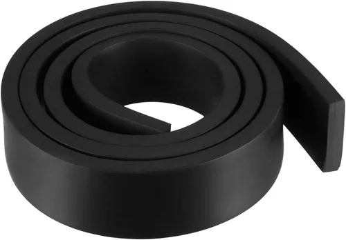 Miniatura 69 de uxcell Tira de sello de goma rectangular maciza, 0.197 in de ancho, 0.118 in de grosor, 3.3 ft de largo, color negro