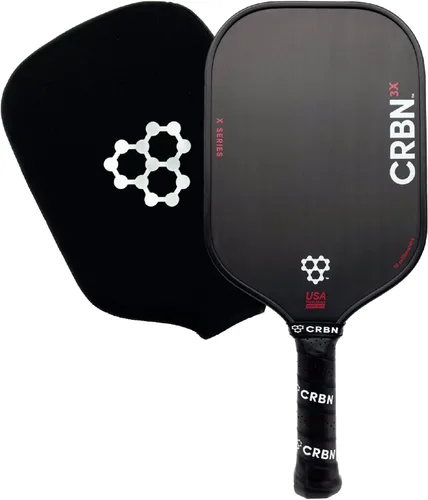 CRBN Pickleball - X Series Power Paddle - Carbon Fiber Pickleball Paddle with Foam Injected Edges for Expanded Sweet Spot CRBN3X