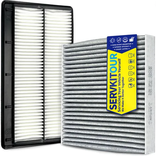 Miniatura 9 de Juego de filtro de aire de cabina para motor para Pilot (2016-2022), para Ridgeline (2017-2025), para Passport (2019-2025), para MDX (2016-2020).
