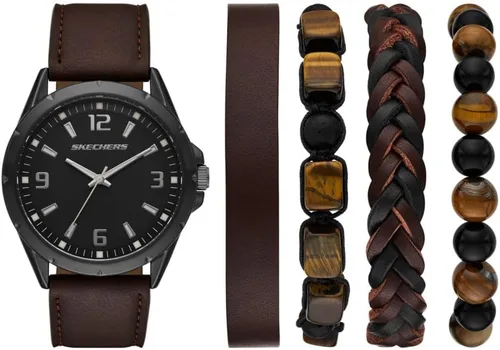 Miniatura 6 de Skechers Set de Regalo para Hombre con Reloj y Pulsera Apilable o Correa Intercambiable