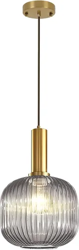 Miniatura 19 de Moderna lámpara colgante con enchufe de mediados de siglo, lámpara colgante de vidrio lechoso, lámpara colgante enchufable con luz de techo
